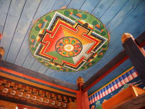 Tamcho Lhakhang upper floor Mandala